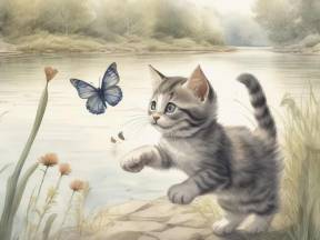 迷路的小花貓