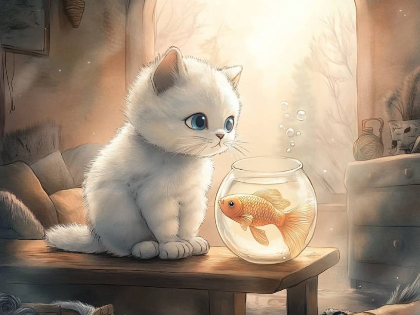 貓咪的金魚朋友