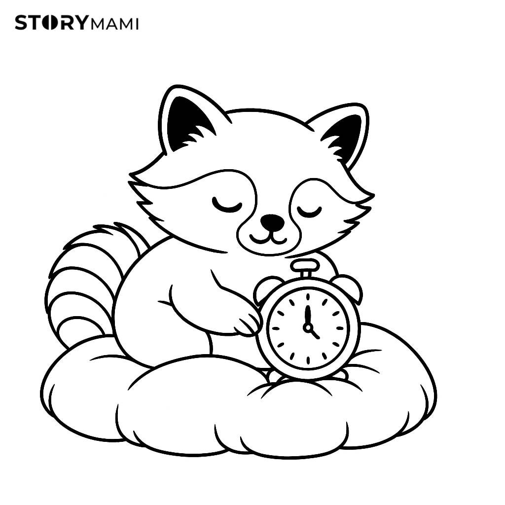 愛睡的小浣熊