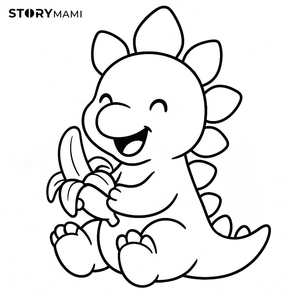 劍龍吃香蕉
