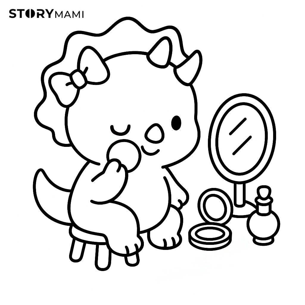 三角龍化妝